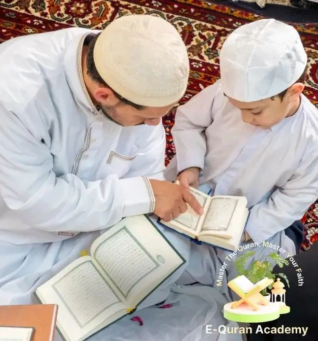 Students learning Quran together