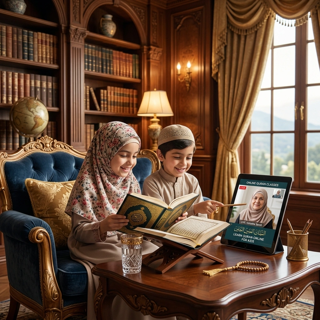 Quran and lantern for Hifz memorization
